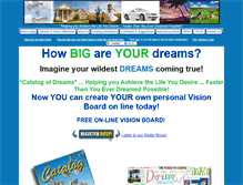 Tablet Screenshot of catalogofdreams.com